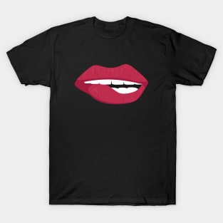 RED LIPS FACE MASK T-Shirt